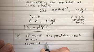 Exponential Growth of Bacteria