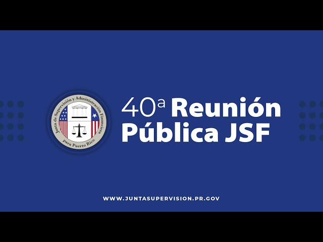 JSAF 40a Reunión Pública