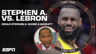 I Can Make One Shot - Stephen A Adamant He Could Score 1 Basket On Lebron First Take
