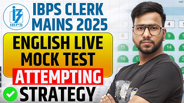 🎯 IBPS Clerk Mains 2025 English | ✅ Complete English Paper 40 Questions | Full Mock Test | Varun Sir