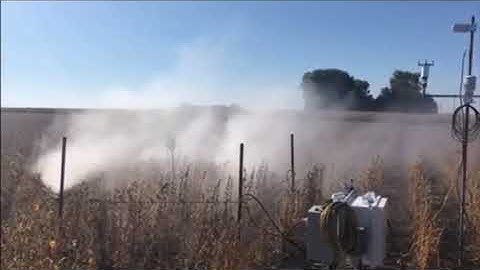 Testing humidity on crops