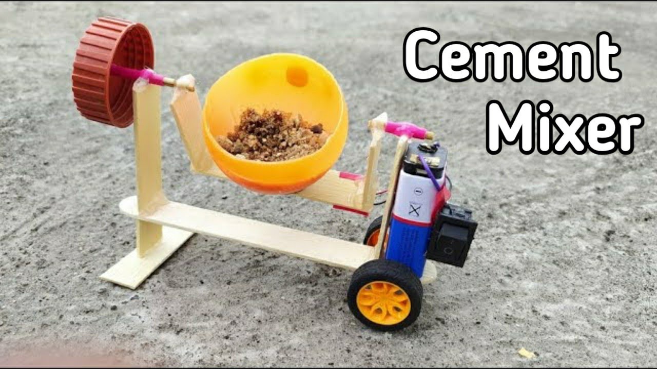 How to make a mini cement mixer | DIY realistic miniature cement mixer