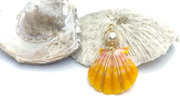 Live Class: How to Wire Wrap A Sunrise Shell Pendant with Pearl at The Bead Gallery, Honolulu