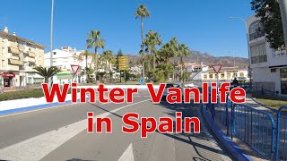 Winter vanlife Spain. Benalmadena to Nerja.