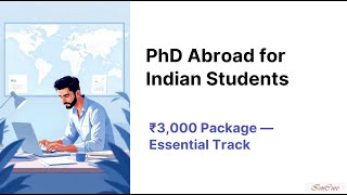 ₹3,000 Package — Essential Track (PhD Abroad for Indian Students)
