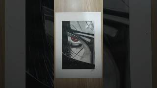Itachi Uchiha Realistic Eye Drawing