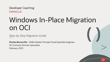 Windows In-Place Migration on OCI