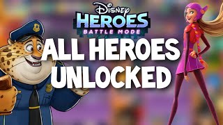 DISNEY HEROES BATTLE MODE ALL CHARACTERS UNLOCKED