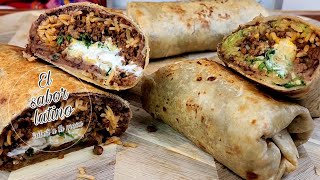 🔴How to make a delicious homemade burrito - Easy recipe💥