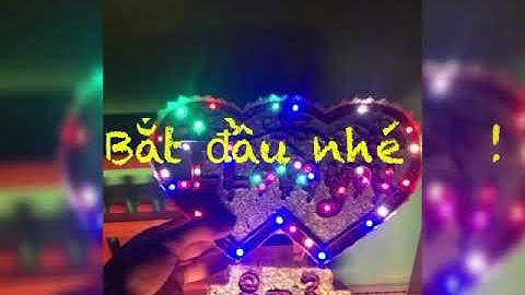 Trái tim đèn led”8-3 ngày hạnh phúc”