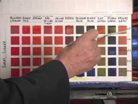 Oil Paint Color Mixing Chart