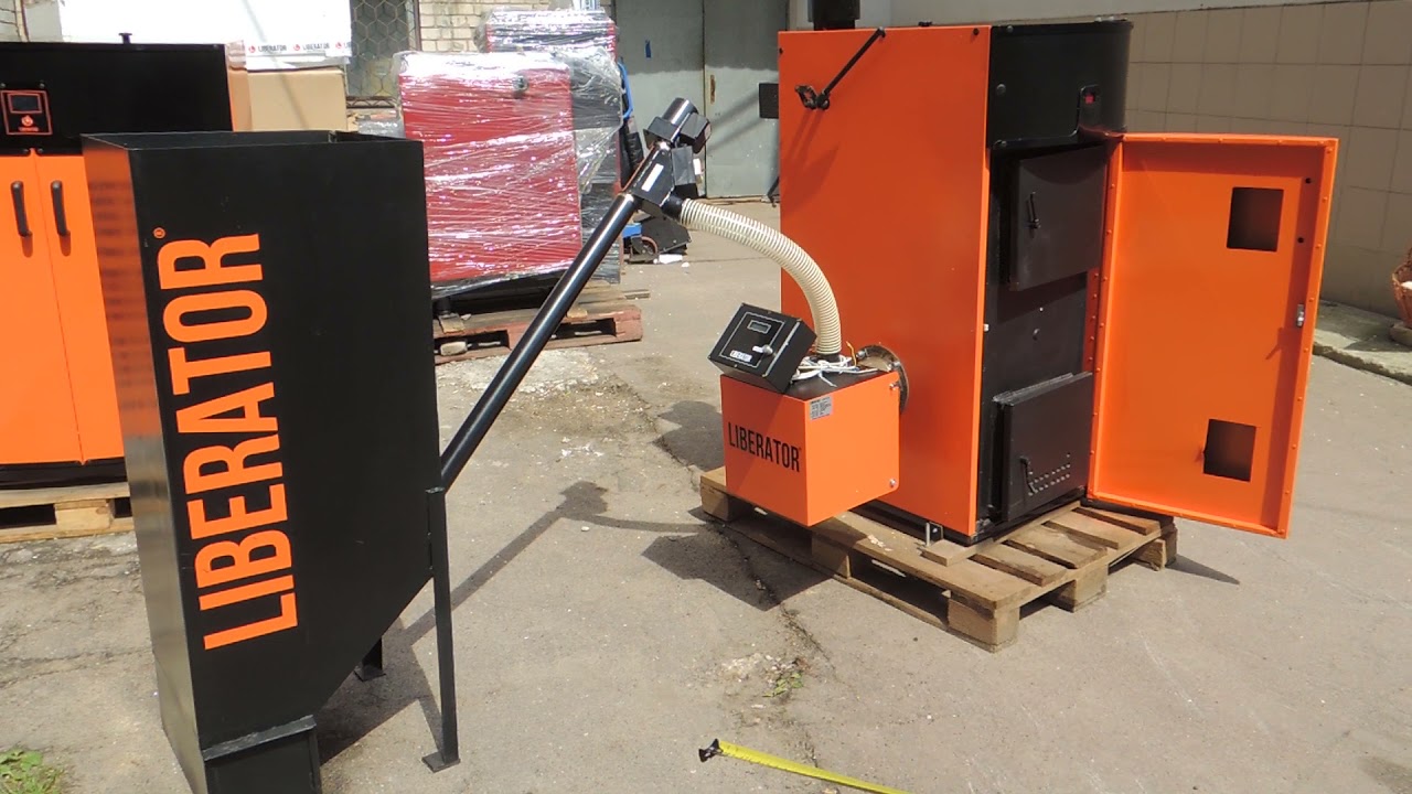 30кВт🔥LIBERATOR MULTI пеллеты и дрова  котел Homemade pellet burner совет Тепло Без Газа