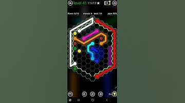 How To Solve Flow Free Hexes Jumbo Courtyard Pack Level 41 Board Walk Through Solution Walkthrough