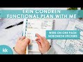 Erin Condren Functional Plan with Me Monthly Planner Hobonichi Weeks PlannerKate Fauxbonichi Sticker