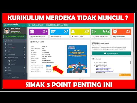 KURIKULUM MERDEKA TIDAK MUNCUL DI DAPODIK 2023 ? SIMAK INI !