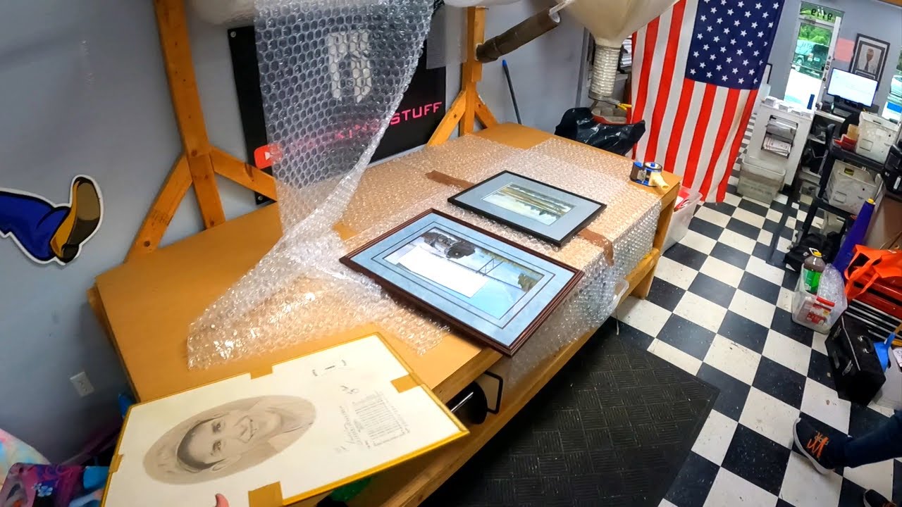 Wednesday 9/11.  POV Fedex shipping center packing and shipping.