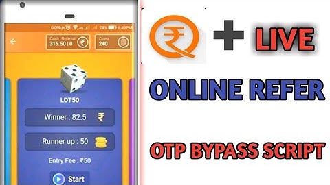 QEEDA APP REFER SCRIPT+OTP BYPASS SCRIPT //LIVE PROOF