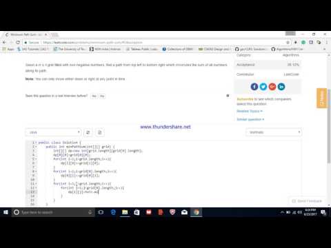 Leetcode 64  Minimum Path Sum
