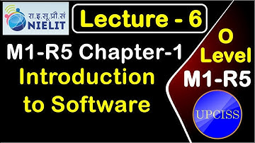 O Level M1 R5 Chapter 1 | Introduction to Software | System and Application Software | Lecture 6
