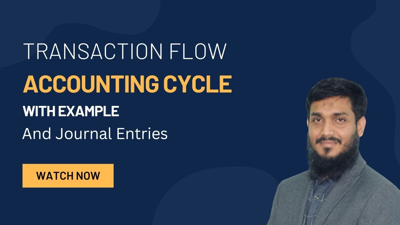 Journal Flow Example Accounting Cycle- Transaction flow II Example & Journal - YouTube
