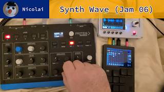 Synth Wave Jam 06 with Waldorf Protein &amp; Dirtywave M8