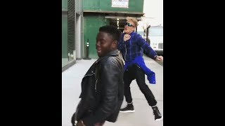 Jake Paul Dancing On Drake's 'Look Alive' In The NY Streets