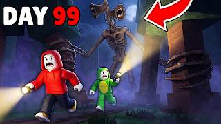 Mikey And Jj Surviving 99 Nights With Siren Head In Roblox