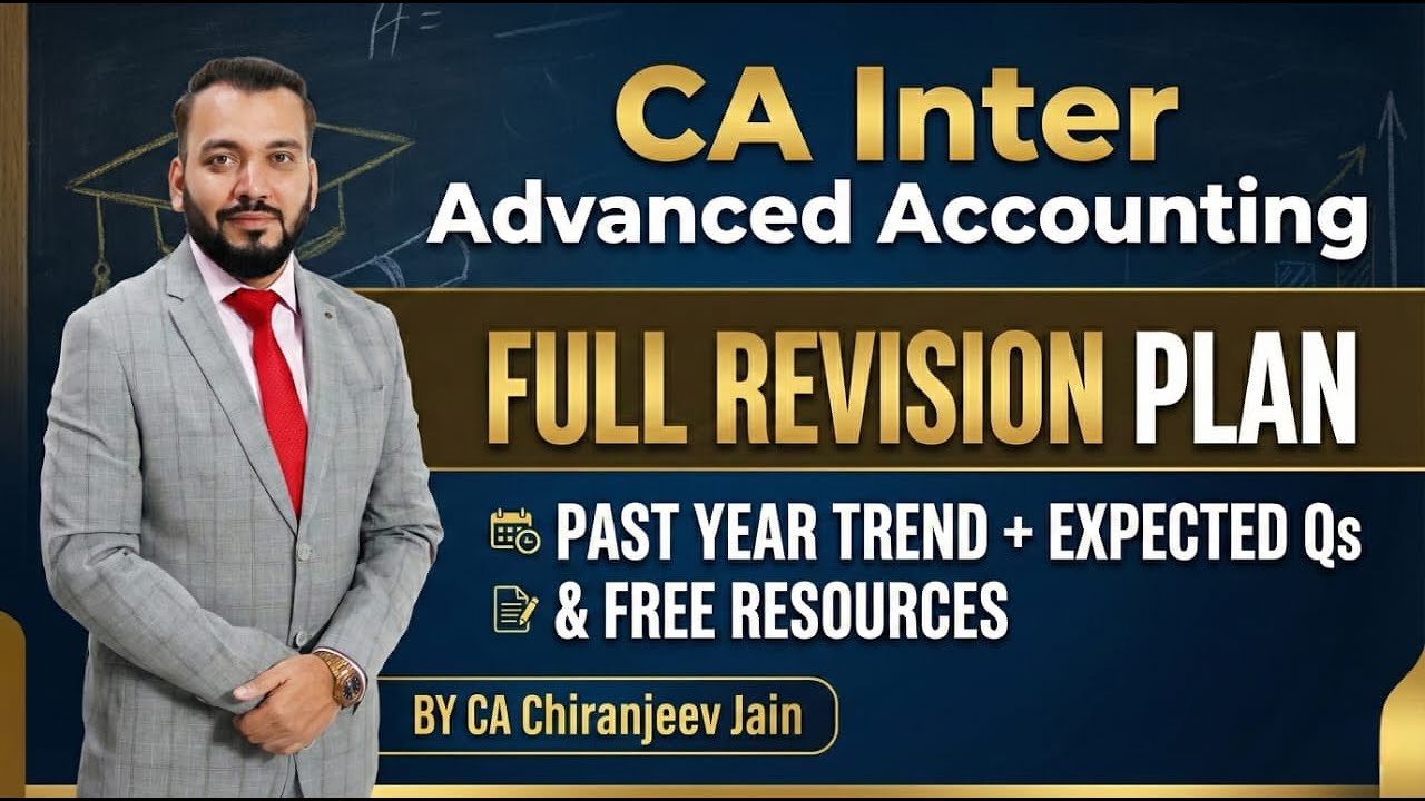 CA Inter Advanced Accounting | FULL Revision Plan + Past Year Trend ...