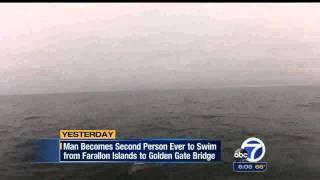 Joe Locke Farallon Islands Swim: ABC7 interview