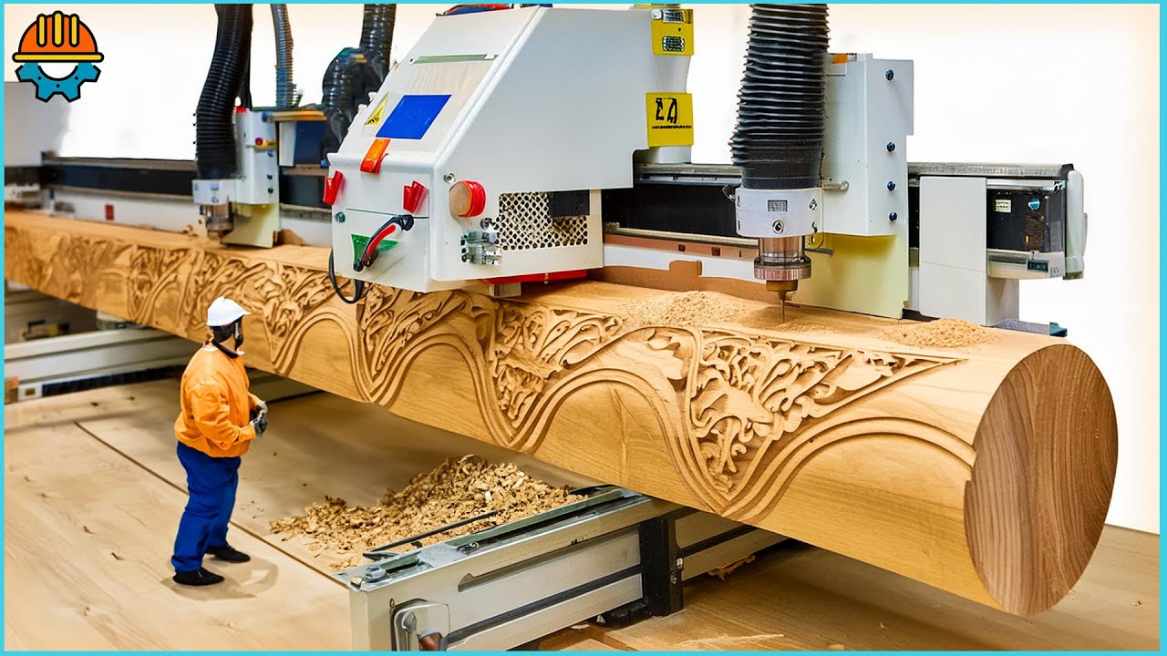 ⁣55 Moments Satisfying Wood CNC, Wood Carving Machines & Lathe Machines