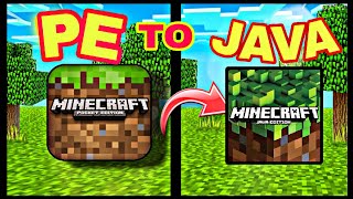 ||HOW TO CONVERT MINECRAFT POCKET EDITION INTO JAVA EDITION||PE I.20+