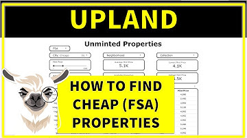 How to find cheap (FSA) properties in UPLAND | Upland FSA finder
