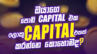 ඔයාගෙ පොඩි Capital එක ලොකු Capital එකක් කරන්නේ කොහොමද