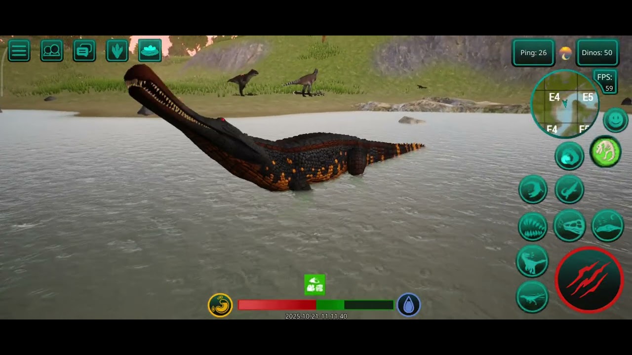 SARCOSUCHUS | The Cursed Dinosaur Isle |Игра за Саркозуха и встреча с косерами карнотаврами