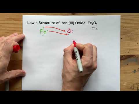 Fe2O3 এর লুইস স্ট্রাকচার, আয়রন (III) অক্সাইড