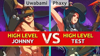 GGST ▰ Uwabami (Johnny) vs Phaxy (Testament). High Level Gameplay