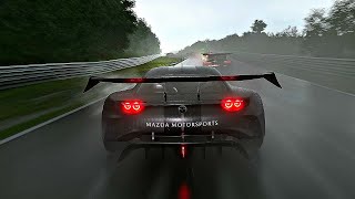 Gran Turismo 7 - Gameplay Nurburgring Torrential Rain (Mazda RX-Vision Stealth Model) PS5 4K 60FPS