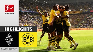 Sabitzer Leads Bvb To Win Borussia Mgladbach - Borussia Dortmund 1-2 Highlights Matchday 29