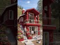 Small House, Big Beauty 💖🏡 | Stunning Design #beforeafter #redhouse #cozyhome #flowergarden