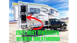 Our 2022 Host Mammoth 11.6 Truck Camper Interior Walkthrough Video!