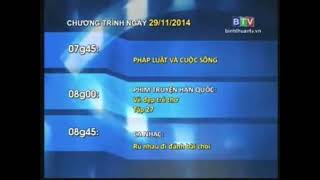 Btv Bình Thuận - Đài Hiệu, Gtct Hôm Nay 5H30, 29112014