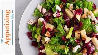 Winter Salad Recipe | Romaine, Radicchio, Apple & Walnuts