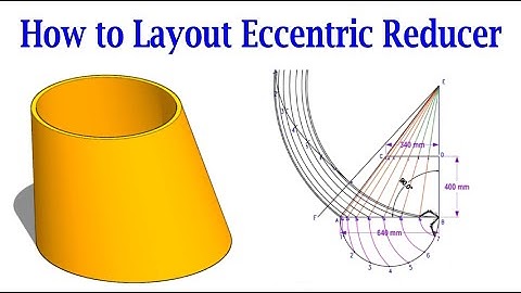 How to layout an eccentric cone  Easiest method  एक्सेंट्रिक कोन कैसा बनाएंगे
