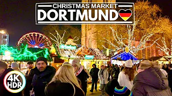 🇩🇪 Beautiful Dortmund Christmas Markets in Germany December 2024🎄4K HDR 60fps Walking Tour