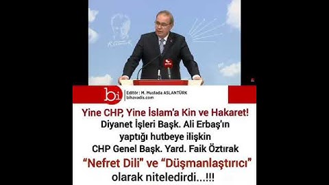 CHP kur’an ayetlerine nefret dili dedi: