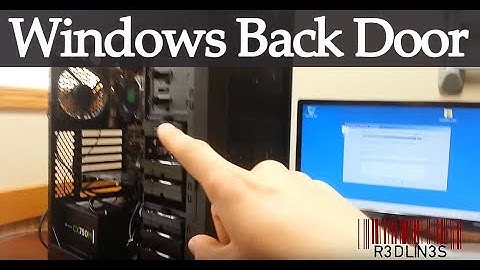Reset Windows Password with Hidden Back Door - Easy Way
