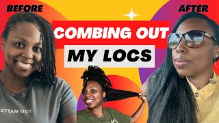 Combing out my locs (4c hair) took forever! Don't do it like this