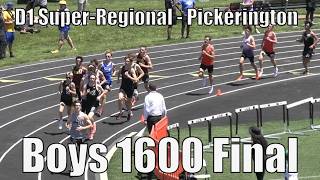 2026 OHSAA D1 Boys 1600m Final - Super-Regional 1 Pickerington - 05/30/2026