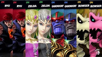 Smash Mods Ultimate:  8 Player -4 way- Team 40 Stock Battle