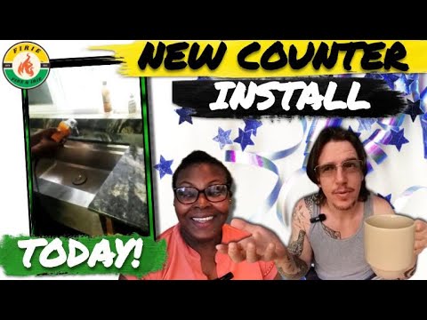 Our House in Jamaica: NEW KITCHEN COUNTER INSTALLED! - YouTube